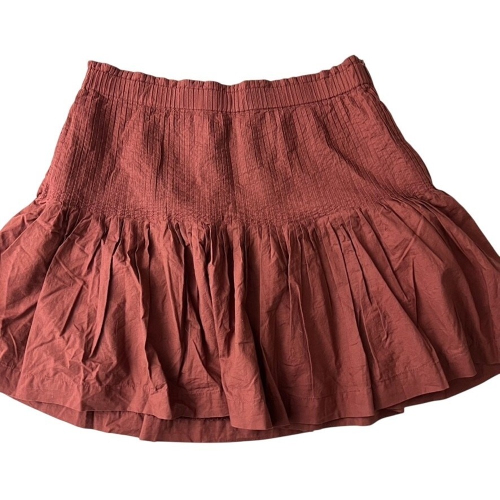 Anthropologie Eula Pintucked Mini Skirt Size‎ Small